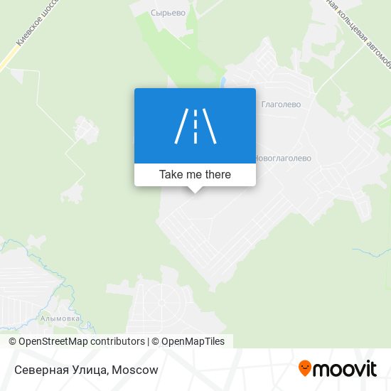 Северная Улица map