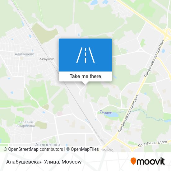Алабушевская Улица map