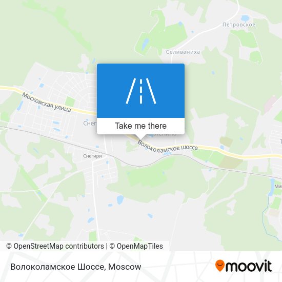 Волоколамское Шоссе map