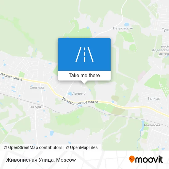 Живописная Улица map
