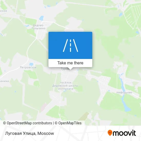 Луговая Улица map