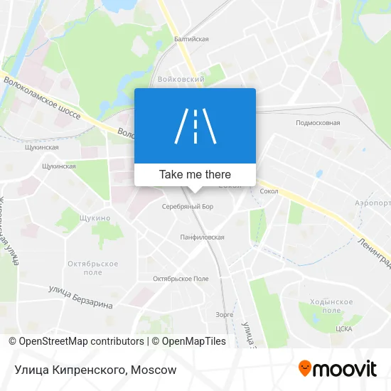 Улица Кипренского map
