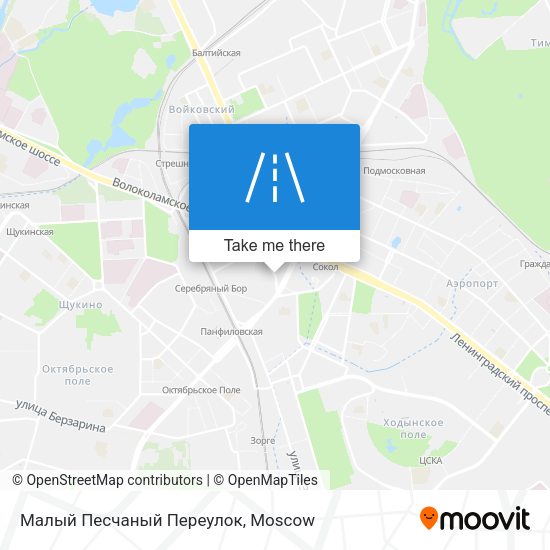 Малый Песчаный Переулок map