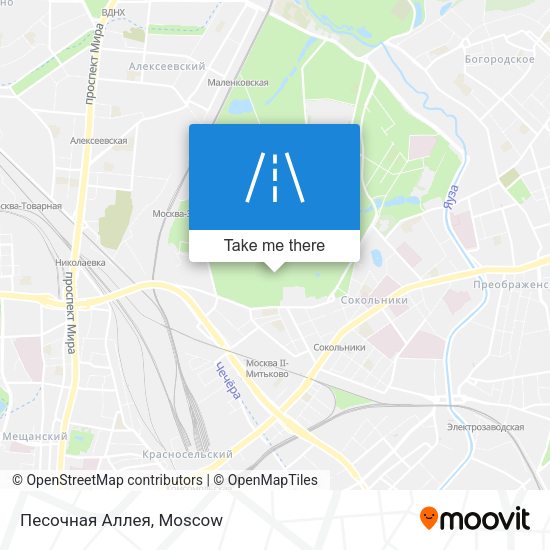 Песочная Аллея map