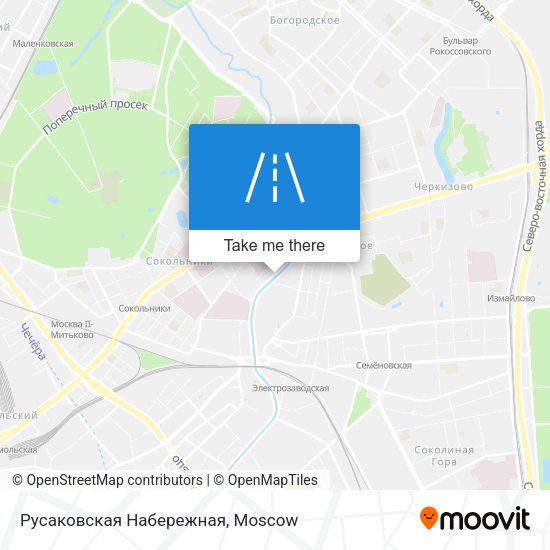 Русаковская Набережная map