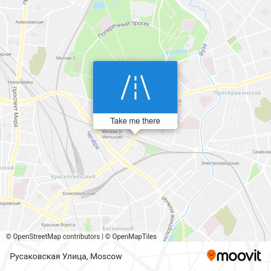 Русаковская Улица map