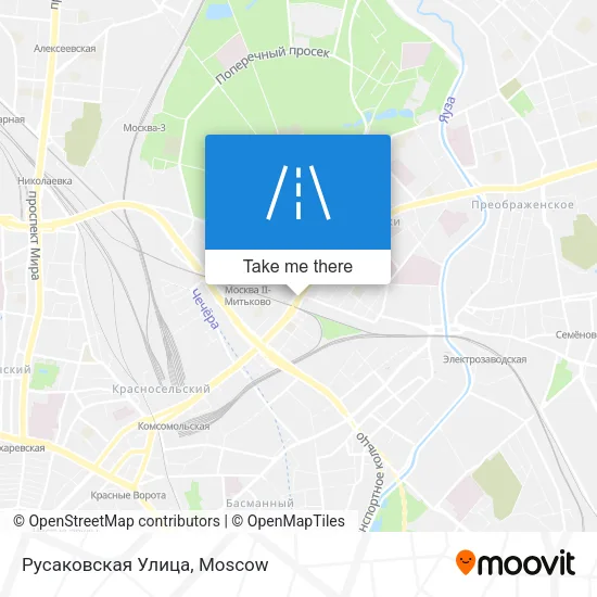 Русаковская Улица map