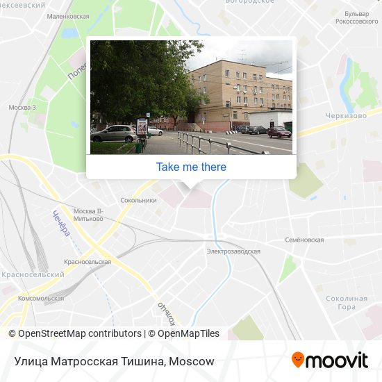 Улица Матросская Тишина map