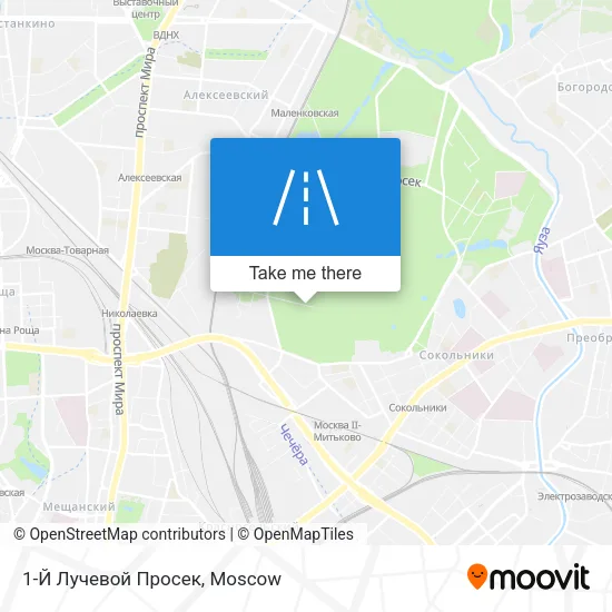1-Й Лучевой Просек map