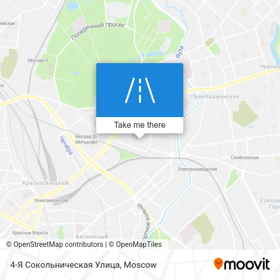 4-Я Сокольническая Улица map