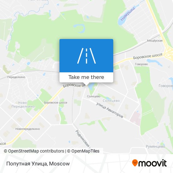 Попутная Улица map