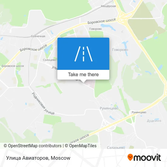 Улица Авиаторов map