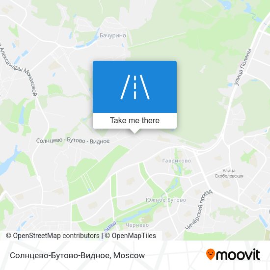Солнцево-Бутово-Видное map