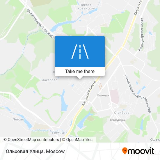 Ольховая Улица map