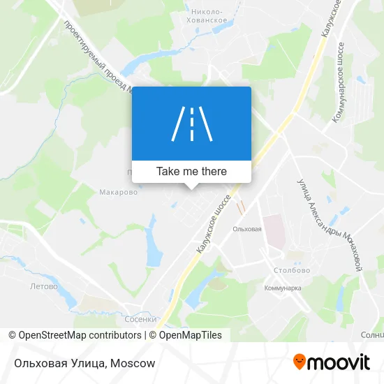 Ольховая Улица map