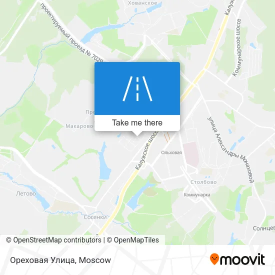 Ореховая Улица map