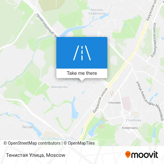 Тенистая Улица map