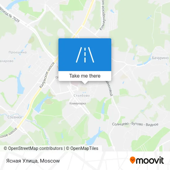 Ясная Улица map