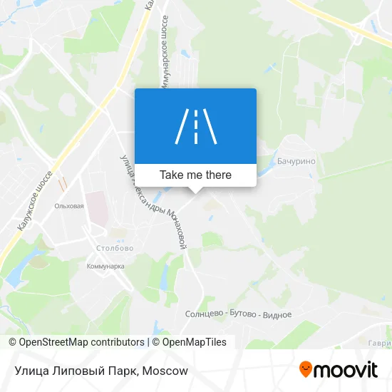 Улица Липовый Парк map