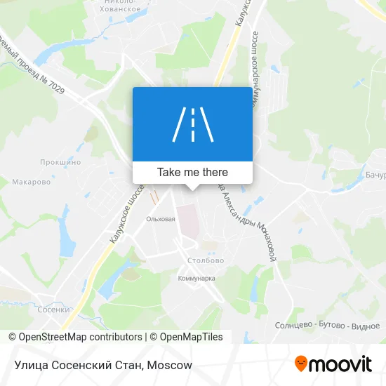 Улица Сосенский Стан map