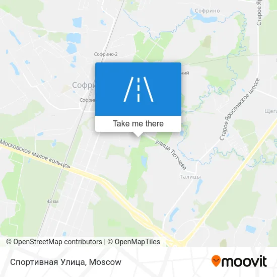 Спортивная Улица map