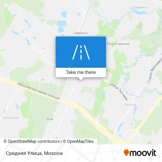 Средняя Улица map