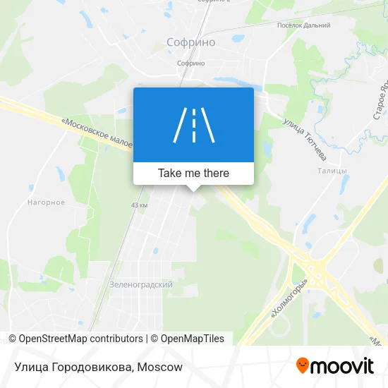 Улица Городовикова map