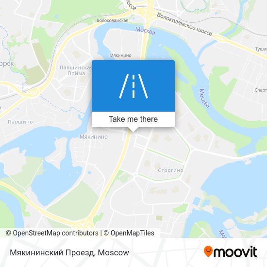 Мякининский Проезд map