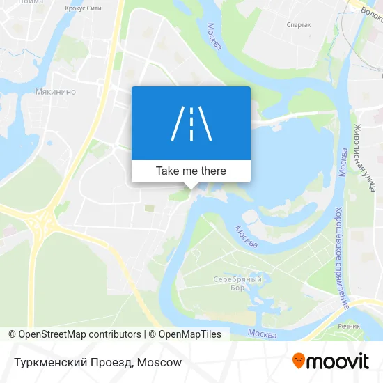 Туркменский Проезд map