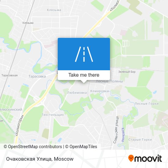 Очаковская Улица map