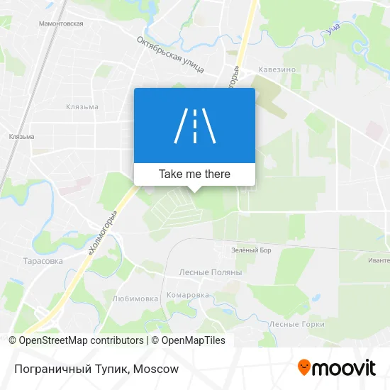 Пограничный Тупик map