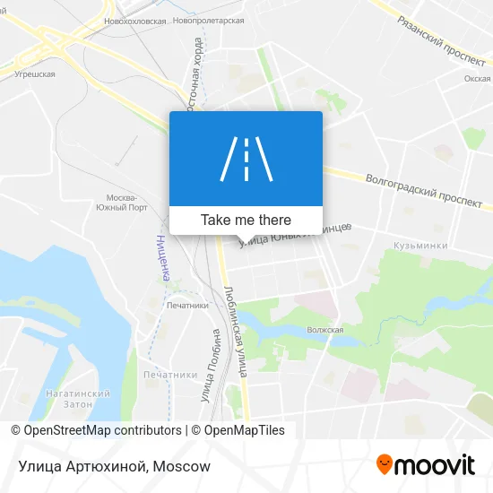 Улица Артюхиной map