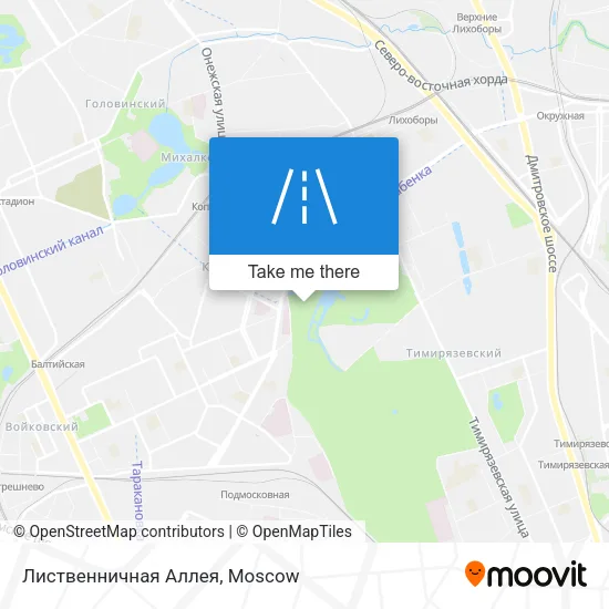 Лиственничная Аллея map