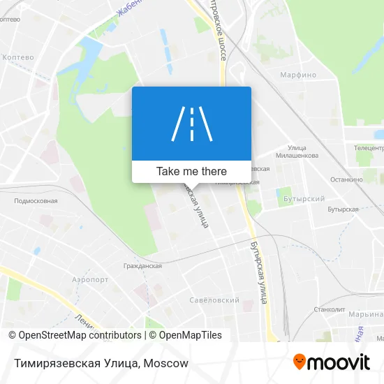 Тимирязевская Улица map