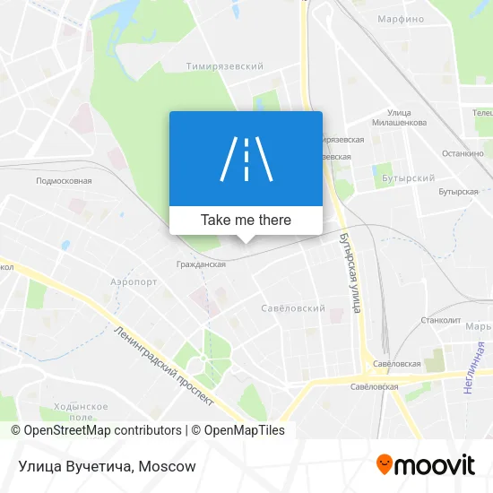 Улица Вучетича map