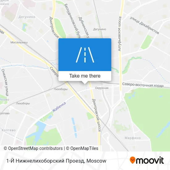 1-Й Нижнелихоборский Проезд map