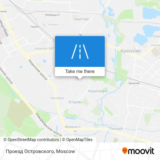 Проезд Островского map