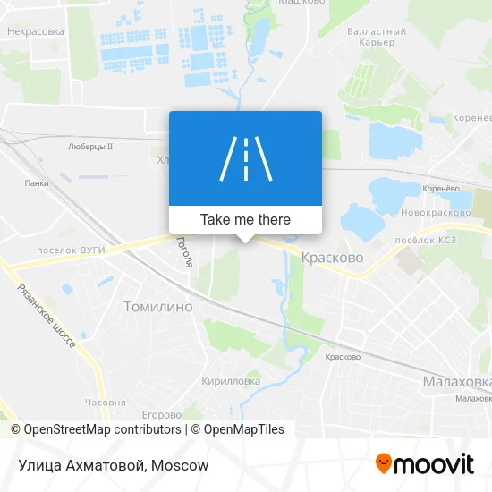 Улица Ахматовой map