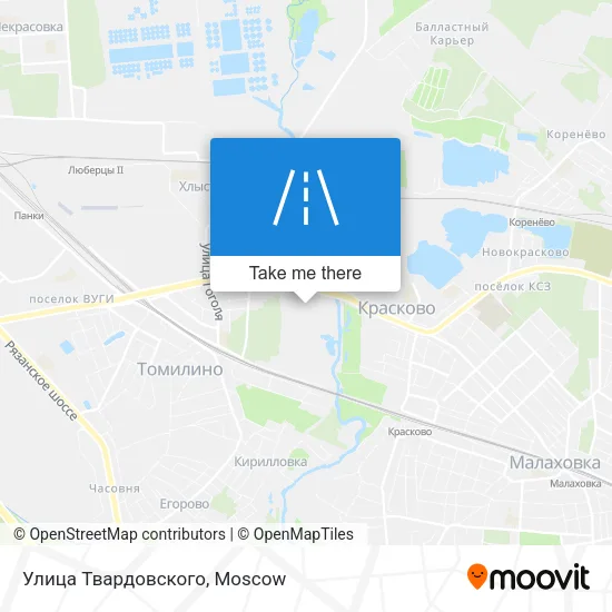 Улица Твардовского map