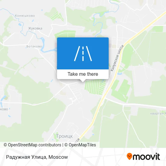 Радужная Улица map