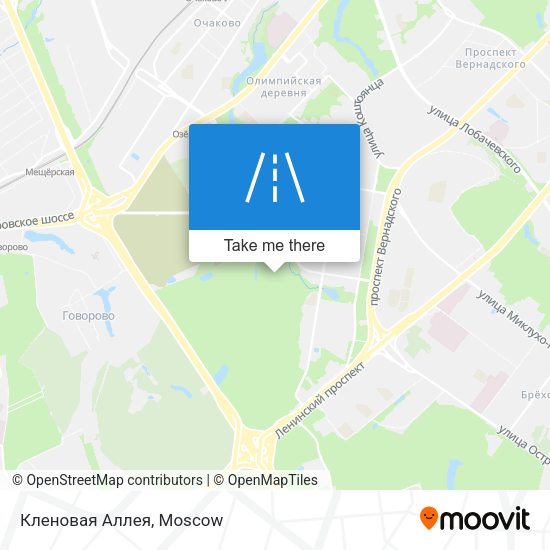 Кленовая Аллея map