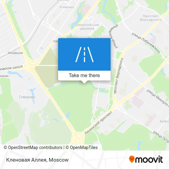 Кленовая Аллея map