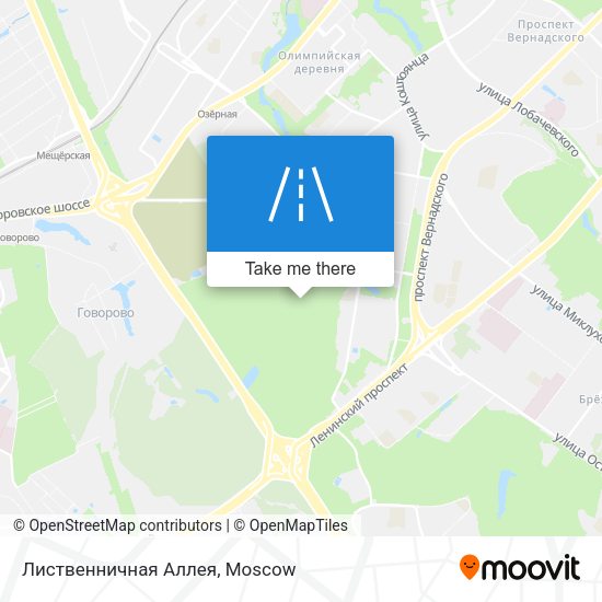 Лиственничная Аллея map