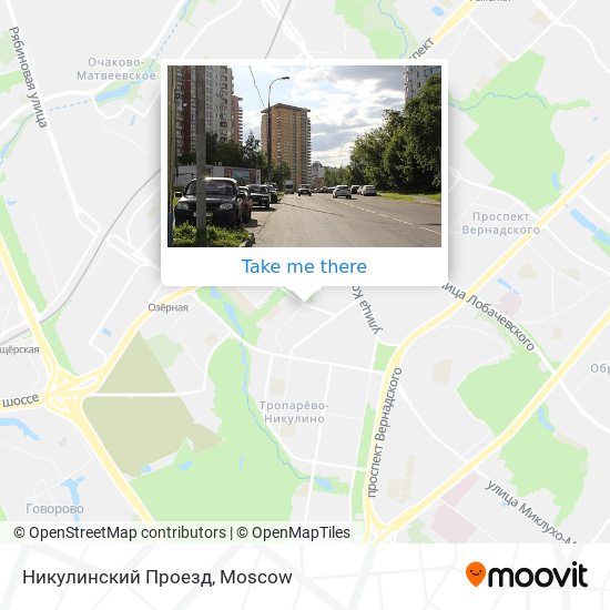 Никулинский Проезд map