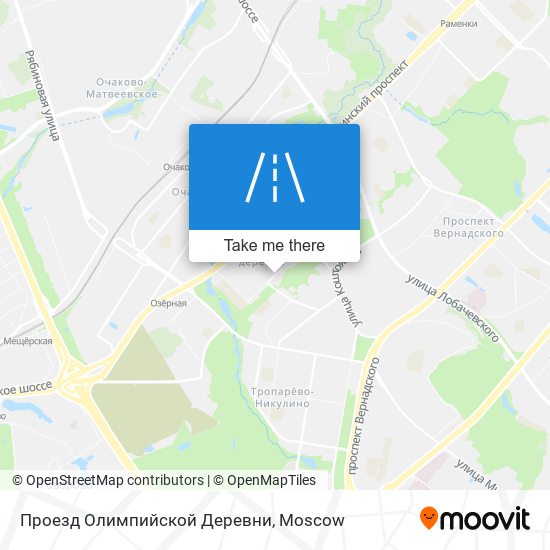 Проезд Олимпийской Деревни map