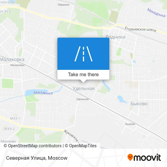 Северная Улица map