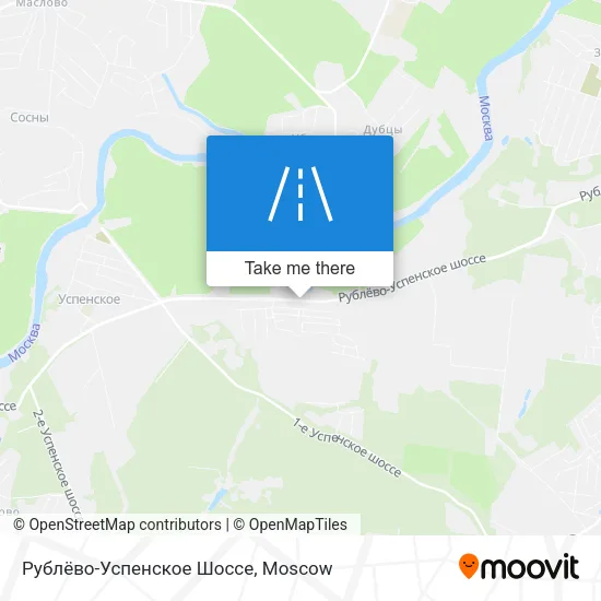 Рублёво-Успенское Шоссе map