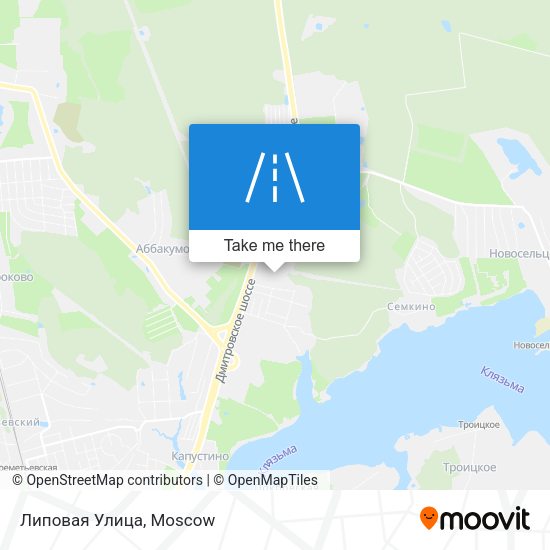 Липовая Улица map