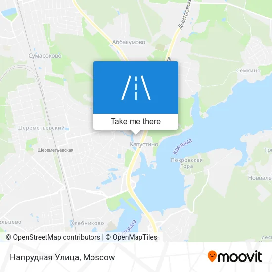 Напрудная Улица map
