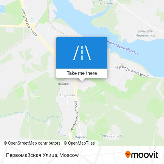 Первомайская Улица map